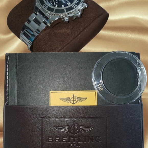 Authentic Breitling Superocean Chrongraph # A13311 Blue - Picture 7 of 12